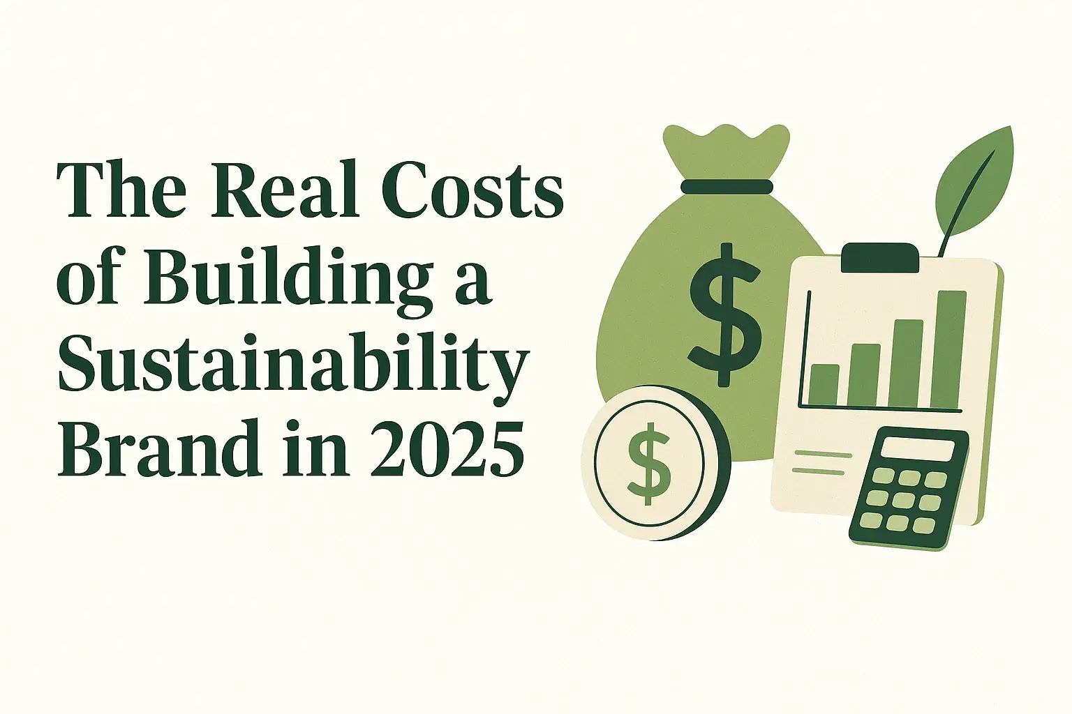 Blog cover for The Real Costs of Building a Sustainability Brand in 2025 – Green Label Talks
