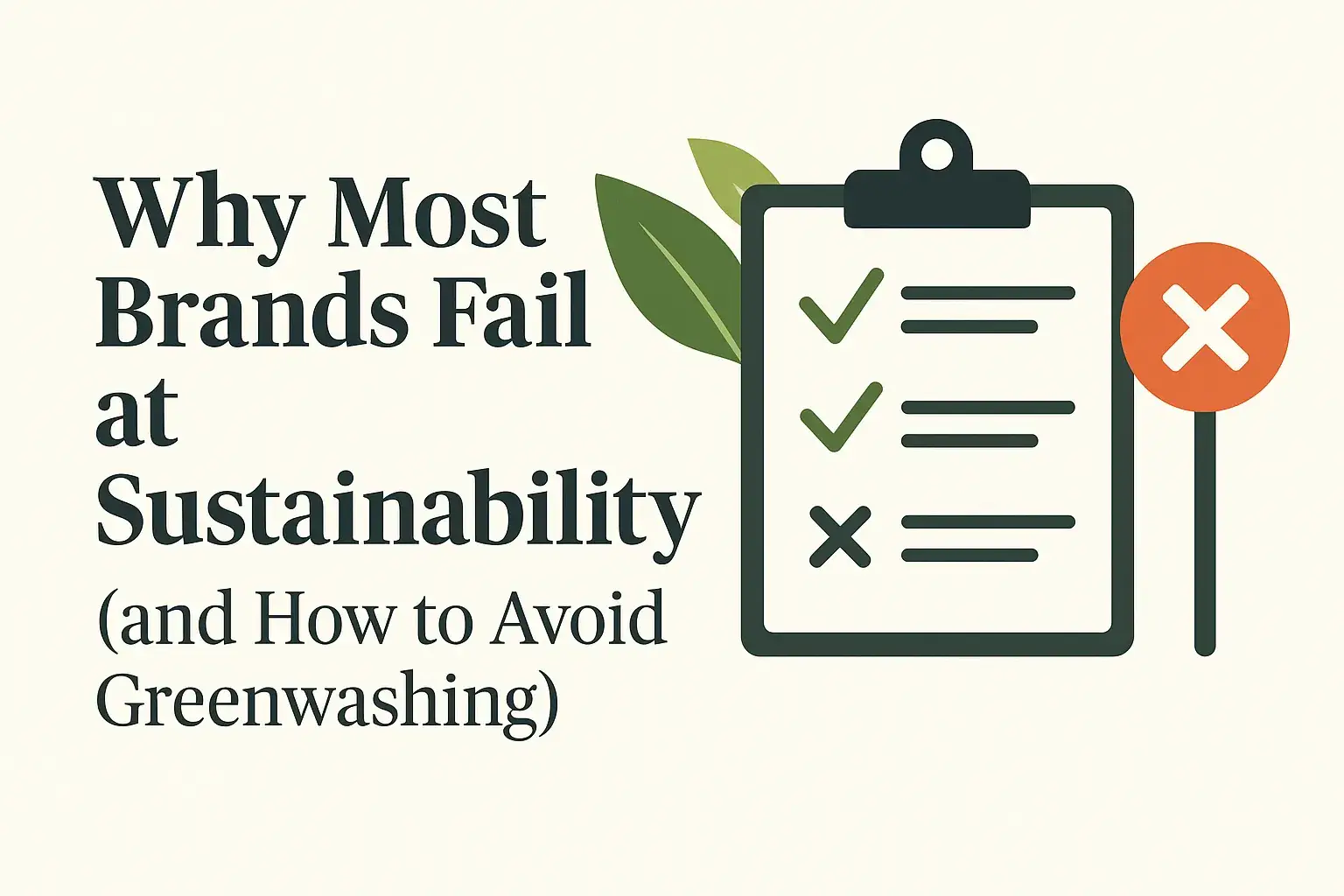 Blog cover image for Why Most Brands Fail at Sustainability and How to Avoid Greenwashing – Green Label Talks